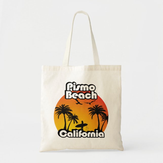 Vintage Pismo Beach California Tote Bag (Front)