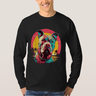Vintage Pitbull  Sunset T-Shirt