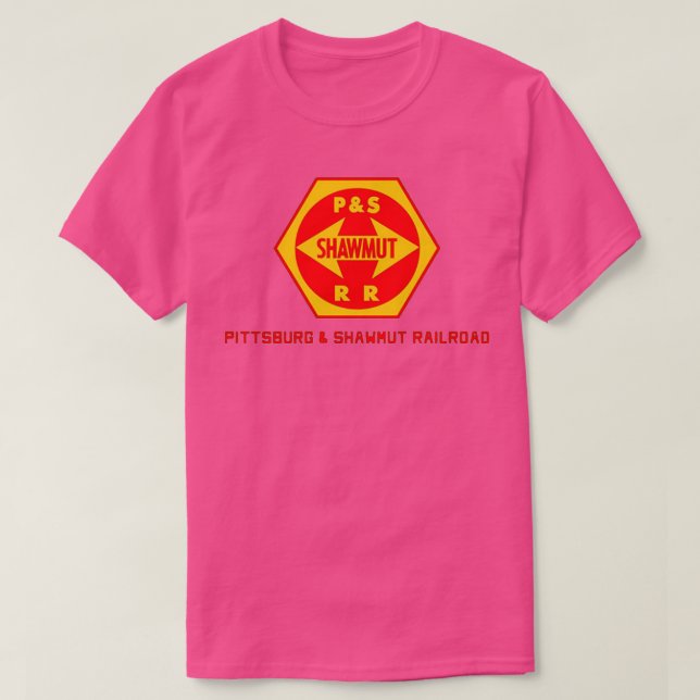 Vintage Pittsburgh and Shawmut Railroad T-Shirt (Design Front)