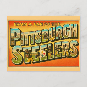 Vintage Pittsburgh Fan Postcard
