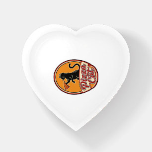 Vintage Pizza Cat Retro Funny Cat Lover Design_1 Paperweight