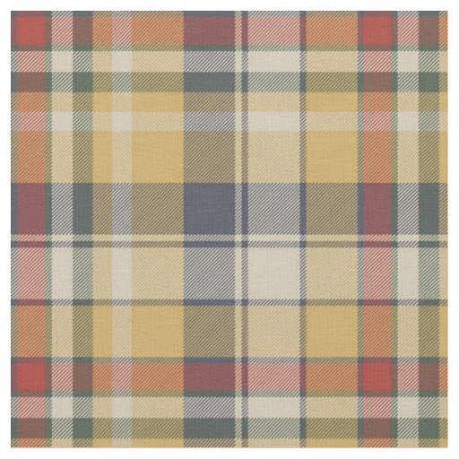 Vintage Plaid Fabric