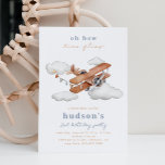 Vintage Plane Birthday Invitation | Airplane<br><div class="desc">Vintage Plane Birthday Invitation
Ready to be personalized by you!</div>