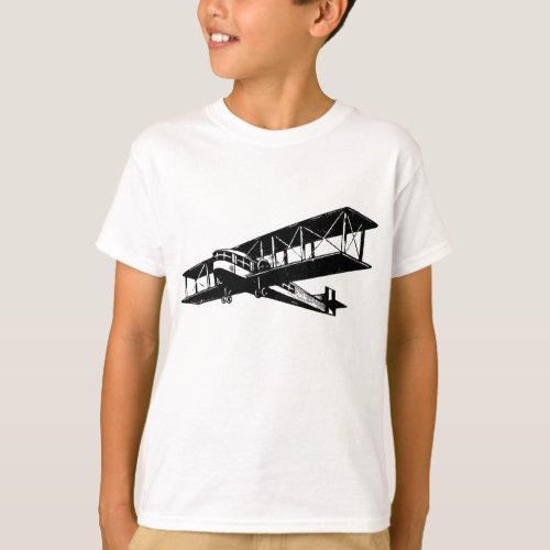 Vintage Plane _ Black T_Shirt