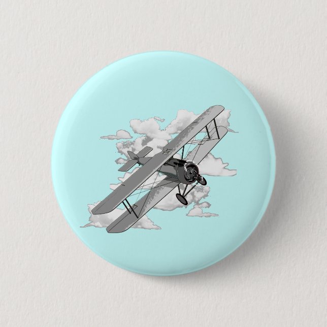 Vintage Plane Button (Front)