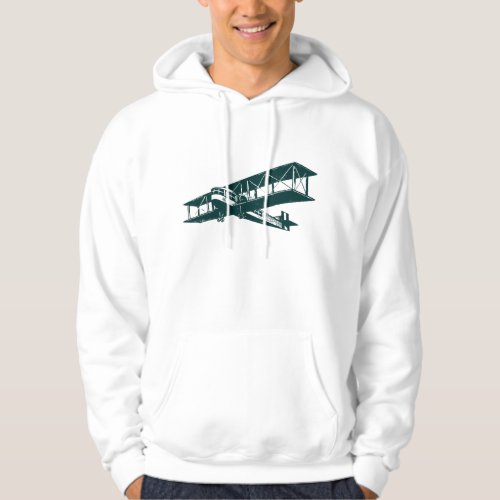 Vintage Plane _ Dark Green Hoodie