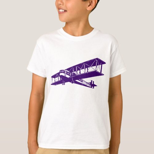 Vintage Plane _ Deep Purple T_Shirt