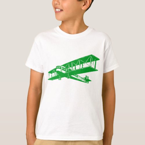 Vintage Plane _ Grass Green T_Shirt