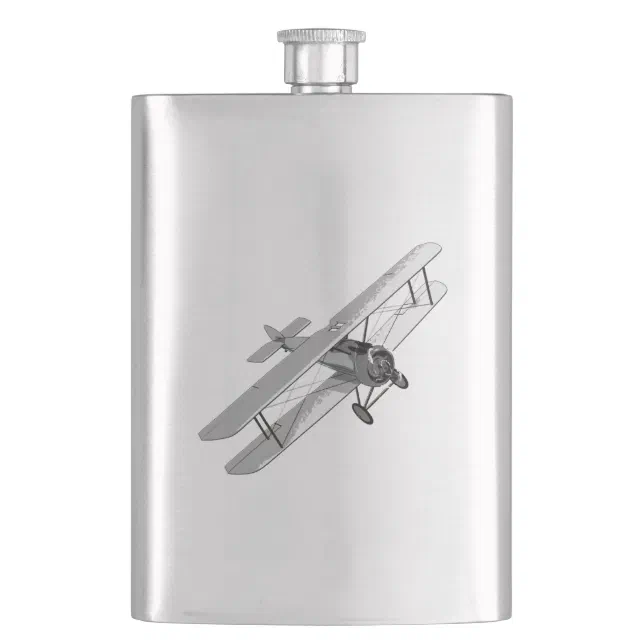 Vintage Plane Hip Flask Zazzle
