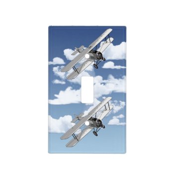 Vintage Plane Light Switch Cover by packratgraphics at Zazzle