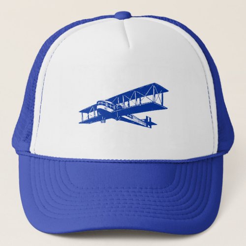 Vintage Plane _ Navy Blue Trucker Hat