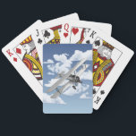 Vintage Plane Playing Cards<br><div class="desc">Vintage aviation art design of a historical biplane.</div>