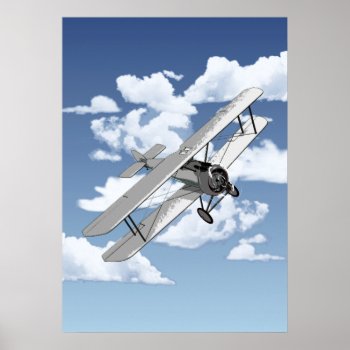 Vintage Plane Poster by packratgraphics at Zazzle