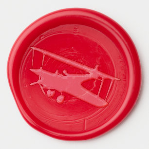 Vintage Plane Wax Seal Sticker