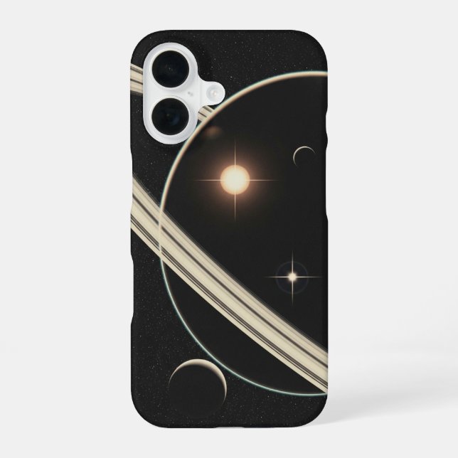 Vintage Planetary Rings iPhone Case (Back)