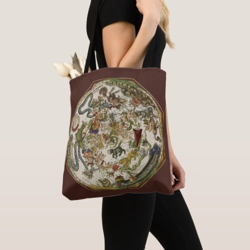 Vintage Planisphere Celestial Map by Peter Apian Tote Bag