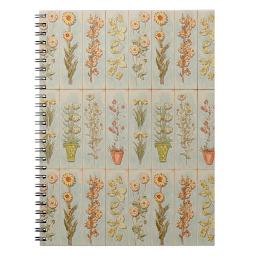 Vintage Plant Illustrations Notebook