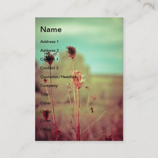 Customizable Vintage plants business cards