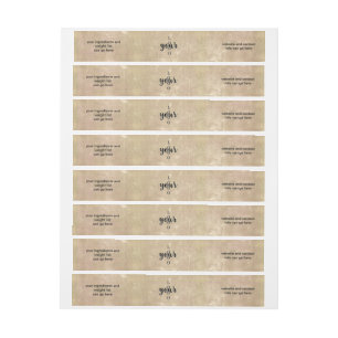 Vintage Plaster Wrap Around Soap Bar Label