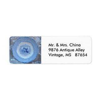 Vintage Plate Return Address Label