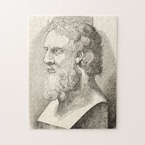 Vintage Plato The Philosopher Illustration Jigsaw Puzzle