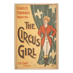 Vintage Play "The Circus Girl" Metal Print