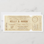 Vintage Playbill Theater Ticket Wedding Invitation at Zazzle