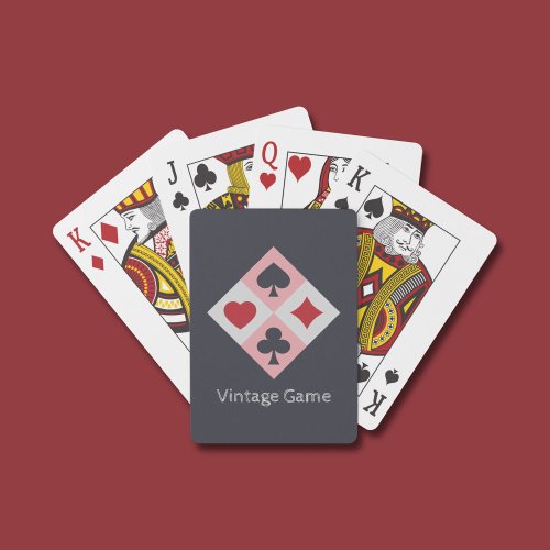 Vintage Playing Cards Colors Playing Cards