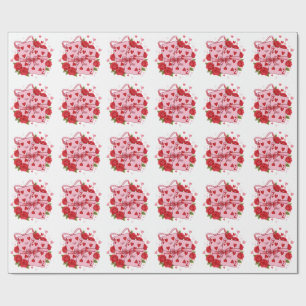 Vintage Playing Cards Hearts Valentine Coquette Gi Wrapping Paper