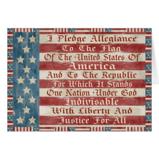 Vintage Pledge Of Allegiance Cards