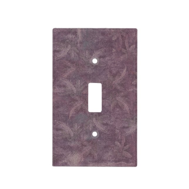 Vintage Plum Dragonfly Dance Light Switch Cover (Front)