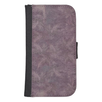 Vintage Plum Dragonfly Dance Galaxy S4 Wallet Case
