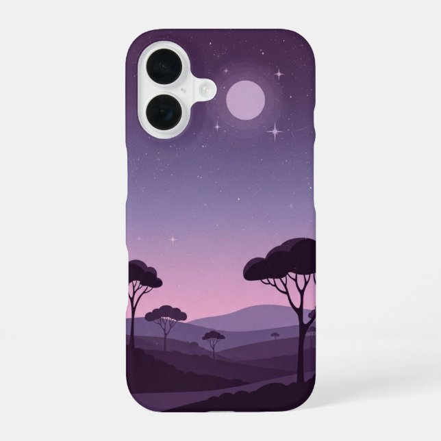 Vintage Plum Dusk iPhone Case (Back)