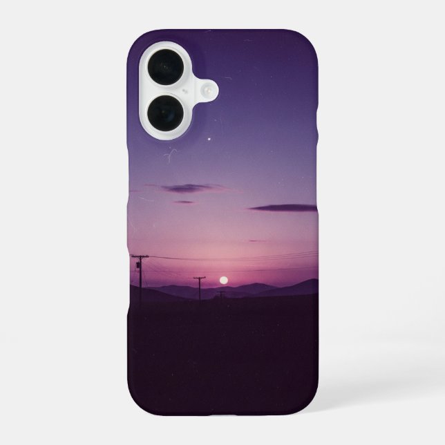 Vintage Plum Dusk iPhone Case (Back)