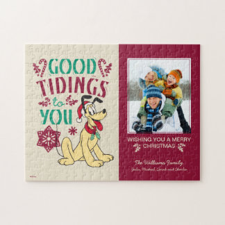 Vintage Pluto | Good Tidings to You Jigsaw Puzzle