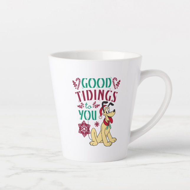 Vintage Pluto | Good Tidings to You Latte Mug (Right)