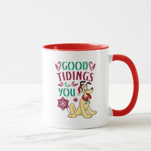 Vintage Pluto  Good Tidings to You Mug