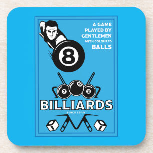 Vintage Pocket Billards Beverage Coaster