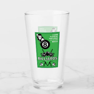 Vintage Pocket Billards Glass