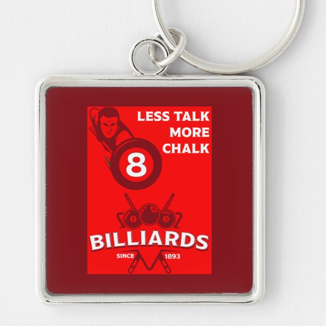 Vintage Pocket Billards Keychain (Front)