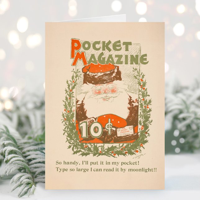 Vintage Pocket Magazine Christmas Card (Creator Uploaded)