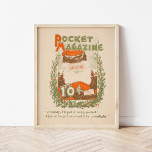 Vintage Pocket Magazine Christmas Poster
