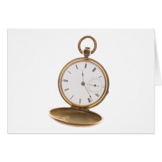 Vintage Pocket Watch Cards (Front Horizontal)