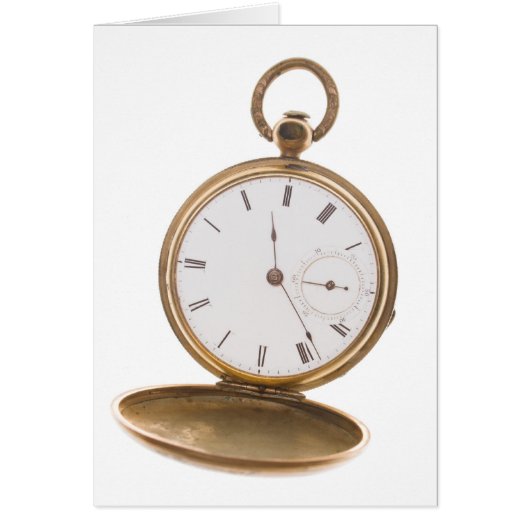 Vintage Pocket Watch Cards (Front)