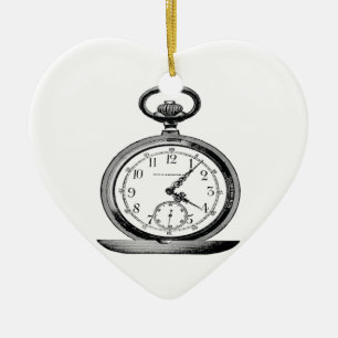Vintage Pocket Watch Cool Fab Ceramic Ornament