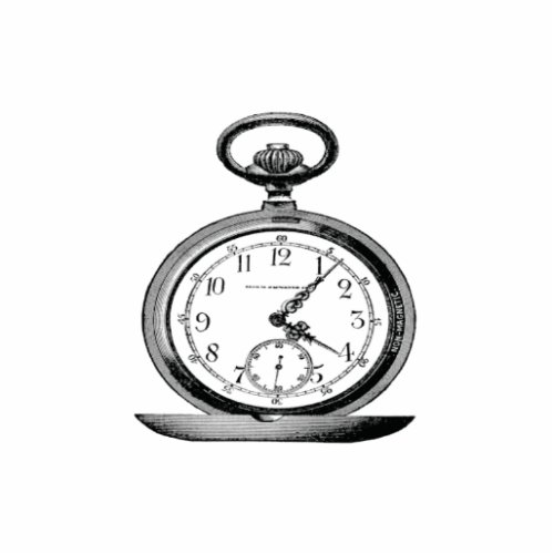 Vintage Pocket Watch Cool Fab Cutout