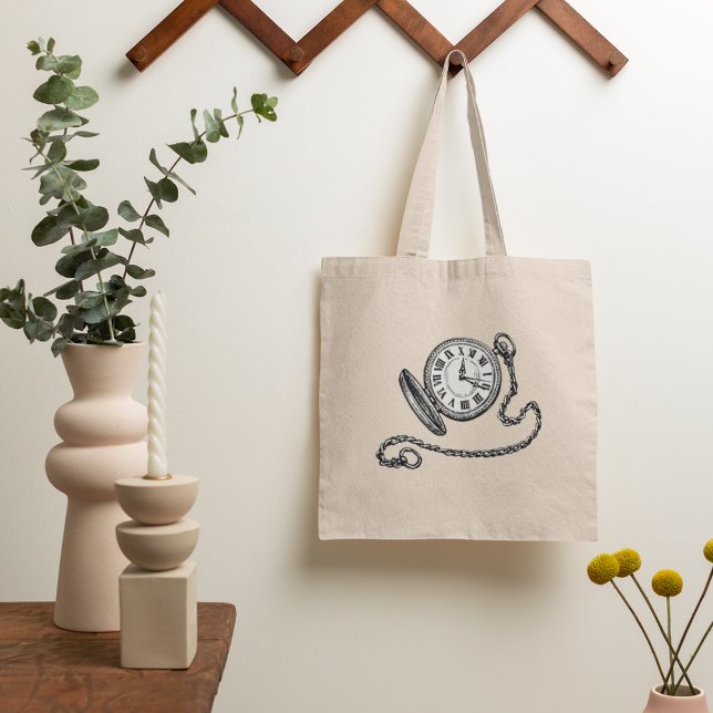 Vintage Pocket Watch Tote Bag (Creator Uploaded)
