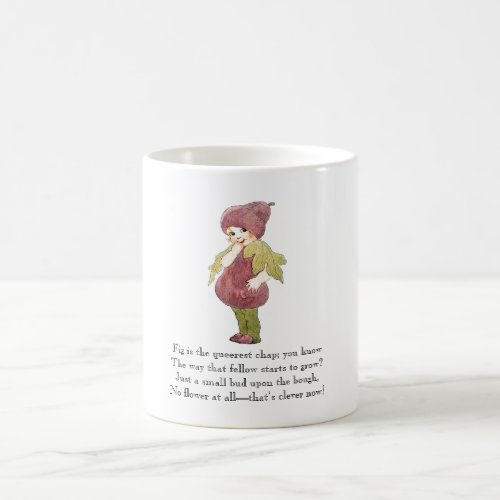 Vintage Poem Fruit Fig Cute Kid Funny Coffee Mug