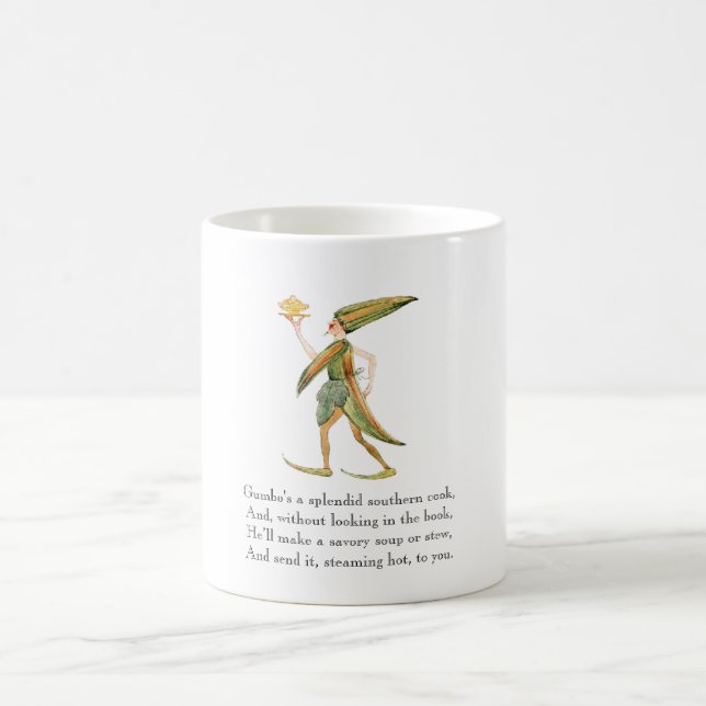 Vintage Poem Gumbo Rhyme Cute Cook Mug (Center)