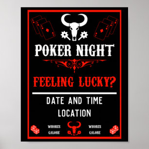 Vintage Poker Night Poster